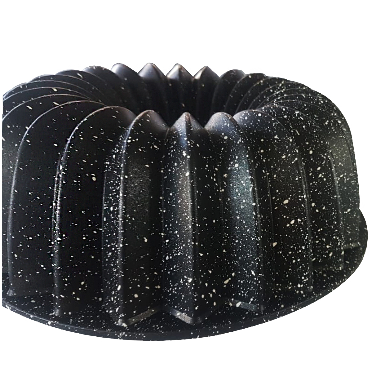Dosthoff Cast Aluminum Granite Coated Bundform cake pan, 25 cm, Black, GDFXPR5